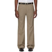 Ernest W. Baker Brown Cuffed 70s Trousers 261600M191013