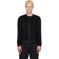 Ernest W. Baker Black Sequin Trim Cardigan 261600M200001