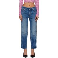 Rabanne Blue Zip Jeans 261605F069000
