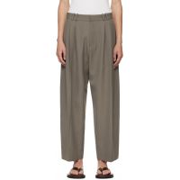 Studio Nicholson Khaki Line Trousers 261608M191014