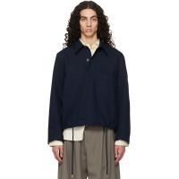 Studio Nicholson Indigo Stowe Shirt 261608M192016