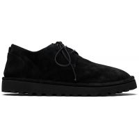 Marsell Gomme Black Sancrispa Alta Pomice Leather Derbys 261633M225000