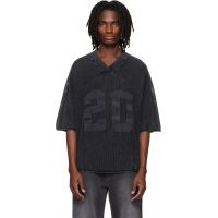 Represent Gray Knitted Varsity Jersey 261655M213034