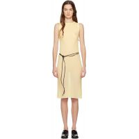 Rier Yellow Wool Gauze Minidress 261661F052000