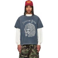 Gallery Dept. Gray Skeleton Beach Grit T-shirt 261672M213017