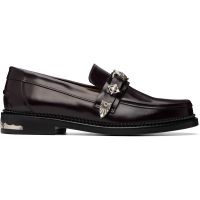 Toga Virilis SSENSE Exclusive Burgundy Metal Loafers 261688M231023