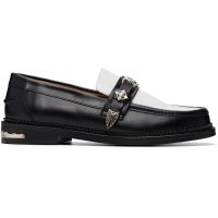 Toga Virilis SSENSE Exclusive Black & White Metal Loafers 261688M231027