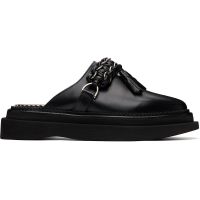 Toga Virilis Black Hard Leather Slip-on Loafers 261688M231045