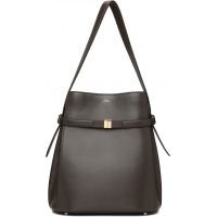 TOTEME Brown Belted Leather Bucket Bag 261771F048001