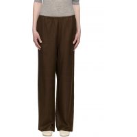TOTEME Brown Monogram Flannel Lounge Pants 261771F086001