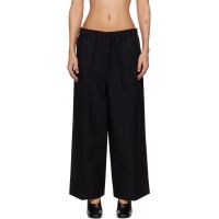 TOTEME Black Wide Summer Trousers 261771F087011