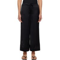 TOTEME Black Satin Drawstring Trousers 261771F087015