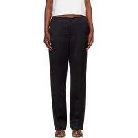 TOTEME Black Easy Raw Edge Trousers 261771F087018
