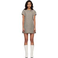 Courreges Gray Heritage Houndstooth Minidress 261783F052007