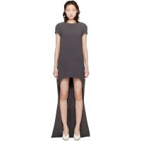 Courreges Gray Circle Edge Maxi Dress 261783F055000