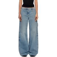 Courreges Blue Hammer Denim Baggy Jeans 261783F069000