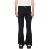 Courreges Black Signature 70s Bootcut Trousers 261783M191002