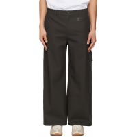 Courreges Gray Hammer Cotton Short Trousers 261783M193001