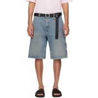 Courreges Blue Hammer Denim Shorts 261783M193005
