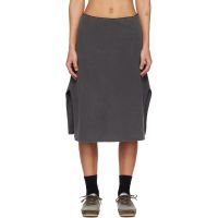 OUR LEGACY Gray Picnic Midi Skirt 261803F092004