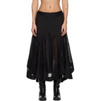 OUR LEGACY Black Petti Midi Skirt 261803F092005