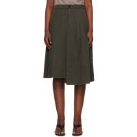 OUR LEGACY Gray Origami Midi Skirt 261803F092007
