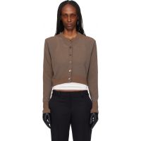 OUR LEGACY Brown Micro Cardigan 261803F095005
