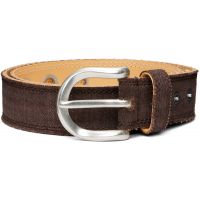 OUR LEGACY Brown Fringed Denim Belt 261803M131009