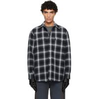 OUR LEGACY Black & White Padded Moss Shirt 261803M192010