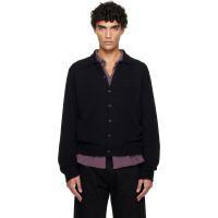 OUR LEGACY Black Evening Polo Cardigan 261803M212004