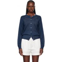Nothing Written Navy Rola Linen Cardigan 261814F095002