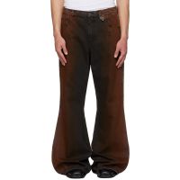 EGONlab Black & Orange Refined Wide Jeans 261830M186017