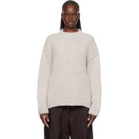 Lauren Manoogian Purple Handknit Crewneck Sweater 261874F096014