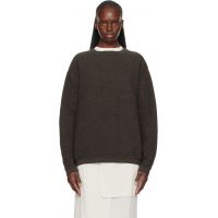 Lauren Manoogian Gray Fine Terry Crewneck Sweater 261874F096016