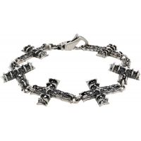 Emanuele Bicocchi Large Multi Notre-Dame Cross Bracelet 261883M142038