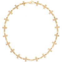 Emanuele Bicocchi Multi Notre-Dame Cross Necklace 261883M145010
