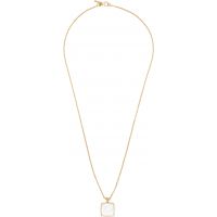 Emanuele Bicocchi Square Mother of Pearl Amulet Necklace 261883M145036