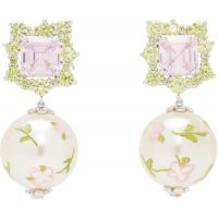 SHUSHU/TONG Painted Faux-Pearl Gemstone Earrings 261901F022007