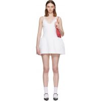 SHUSHU/TONG White Lace Trim Bustier Minidress 261901F052019