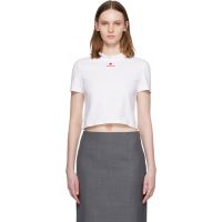 SHUSHU/TONG White Wave Lace Collar T-shirt 261901F110002