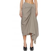 Entire Studios Taupe Fleur Midi Skirt 261940F092000