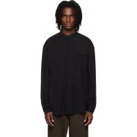 Entire Studios Black Mao Dart Shirt 261940M192008