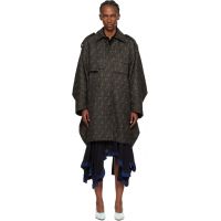 Kiko Kostadinov Brown Statsinger Coat 261985F059001