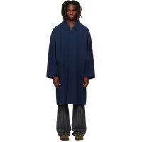 Kiko Kostadinov Navy Euri K-Shoulder Coat 261985M176000