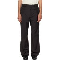 Kiko Kostadinov Brown Minna Gathered Trousers 261985M191012