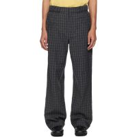 Kiko Kostadinov Gray Minna Gathered Trousers 261985M191015