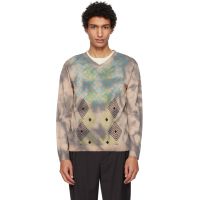Kiko Kostadinov Taupe Hatha V-Neck Knit Sweater 261985M206000