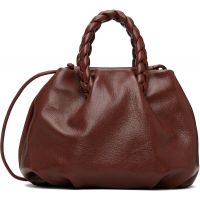 HEREU Brown Bombon M Supple Shiny Bag 261991F046004