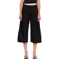 Citizens of Humanity Black Cocoon Culotte Trousers 262030F087001