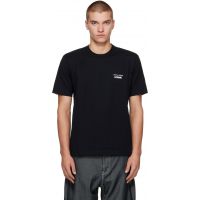 Comme des Garcons Homme Black Chest Logo Cotton T-shirt 262057M213002
